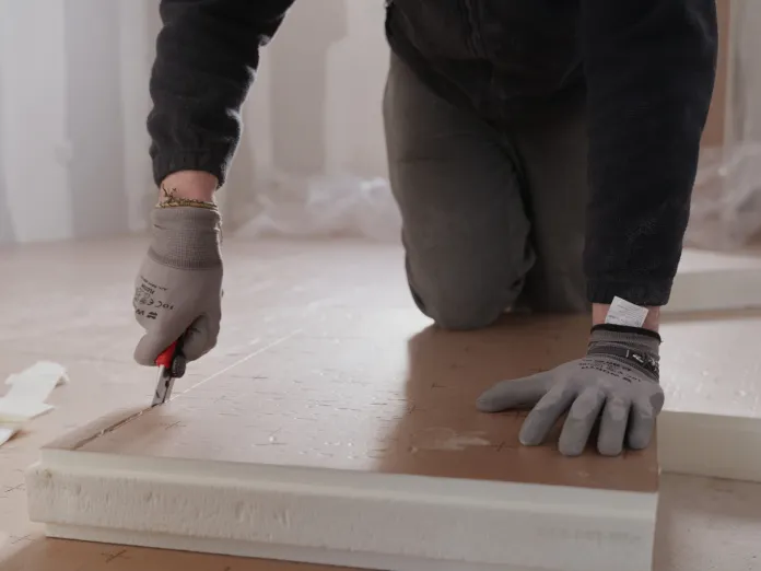 Chantier maison sol eurosol isolation