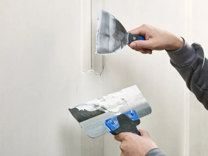 Eurothane G isolatieplaten met gipskarton worden afgewerkt/dichtgeplamuurd