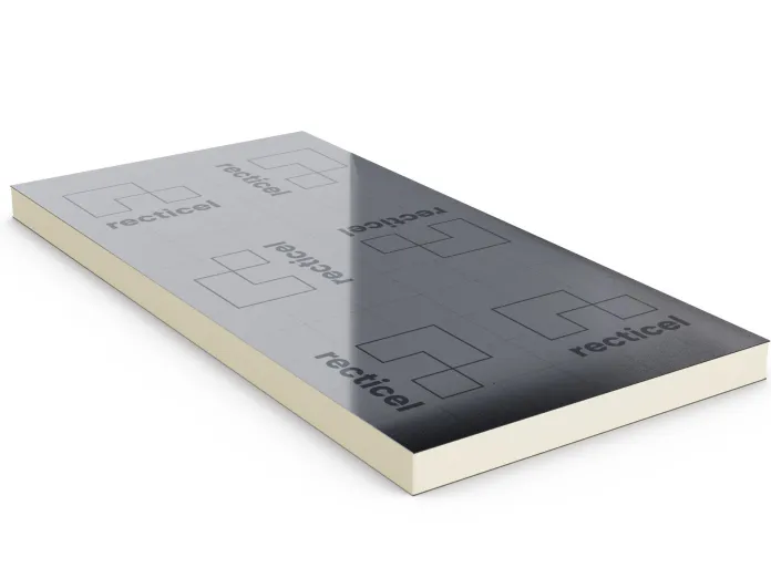 Eurothane Silver isolatiepaneel voor platte daken van Recticel insulation