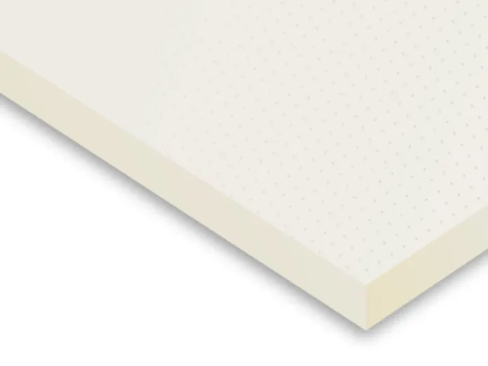 Beige corner of a 3D geometric shape with soft gradient.