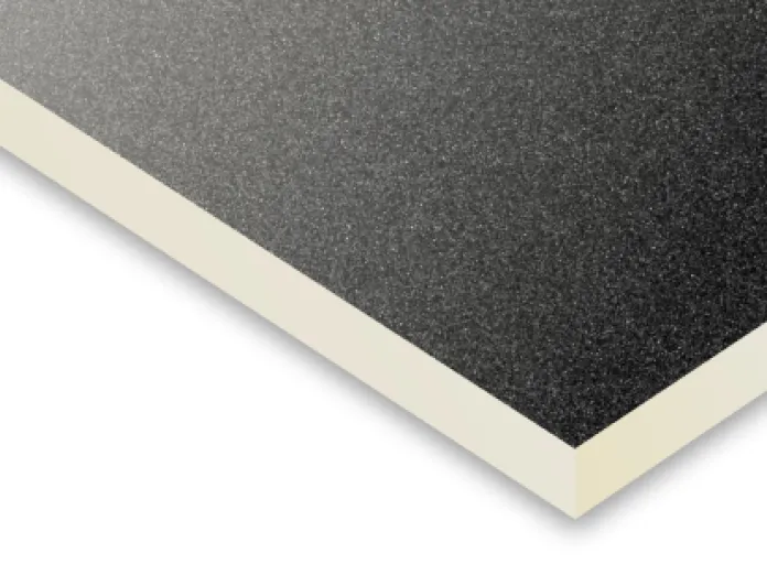 Close-up of a black textured graphic sheet with a white edge.