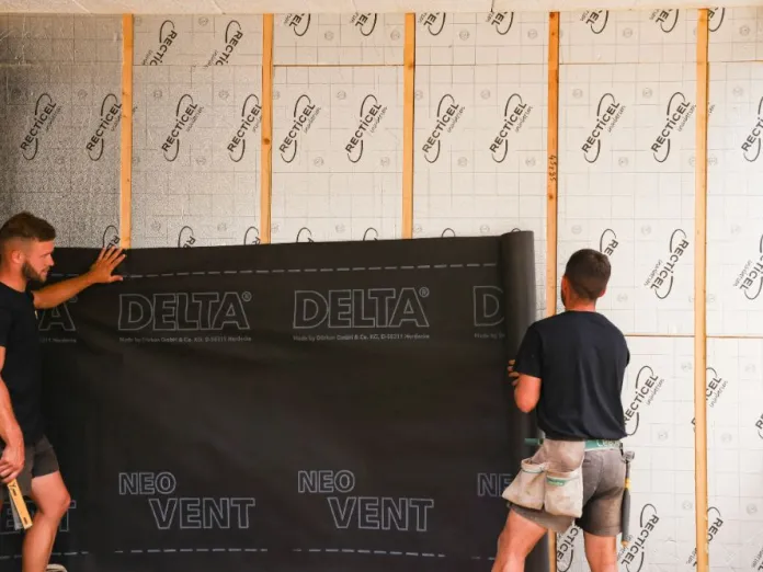 Installation ITE Powerwall chantier Savoie