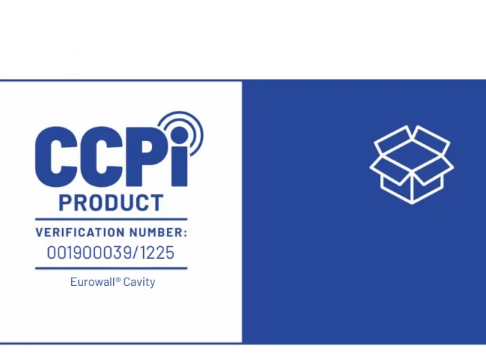 CCPI product label with a box icon on blue background.