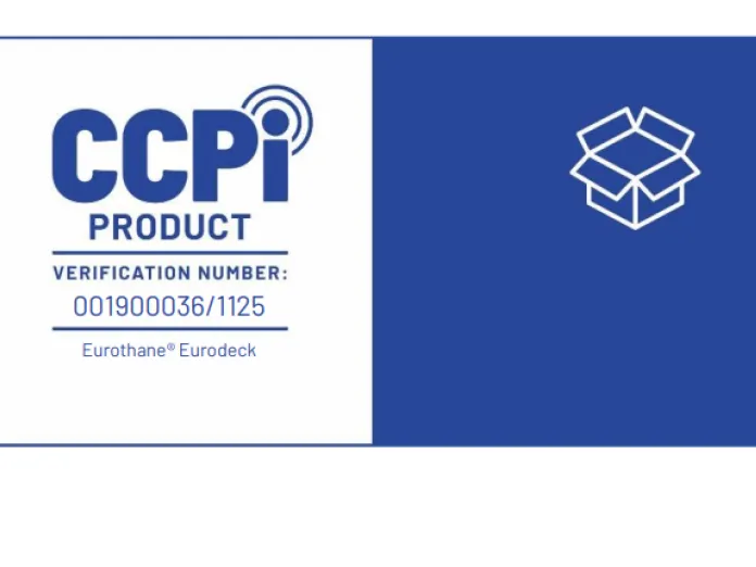 CCPi product logo with box icon and verification number.