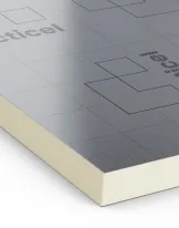 Metallic sheet with a light yellow edge.