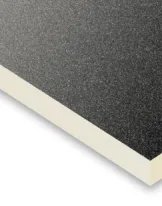 Close-up of a black textured graphic sheet with a white edge.