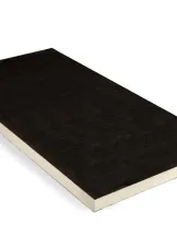 Black rectangular slab on a white background.