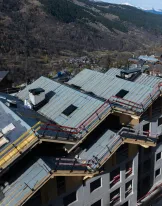 Chantier isolation sarking Méribel avec Eurotoit Montagne
