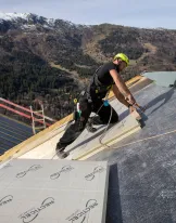 Chantier isolation sarking résidence de luxe avec Eurotoit Montagne