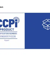 CCPI product logo with box icon on blue background.
