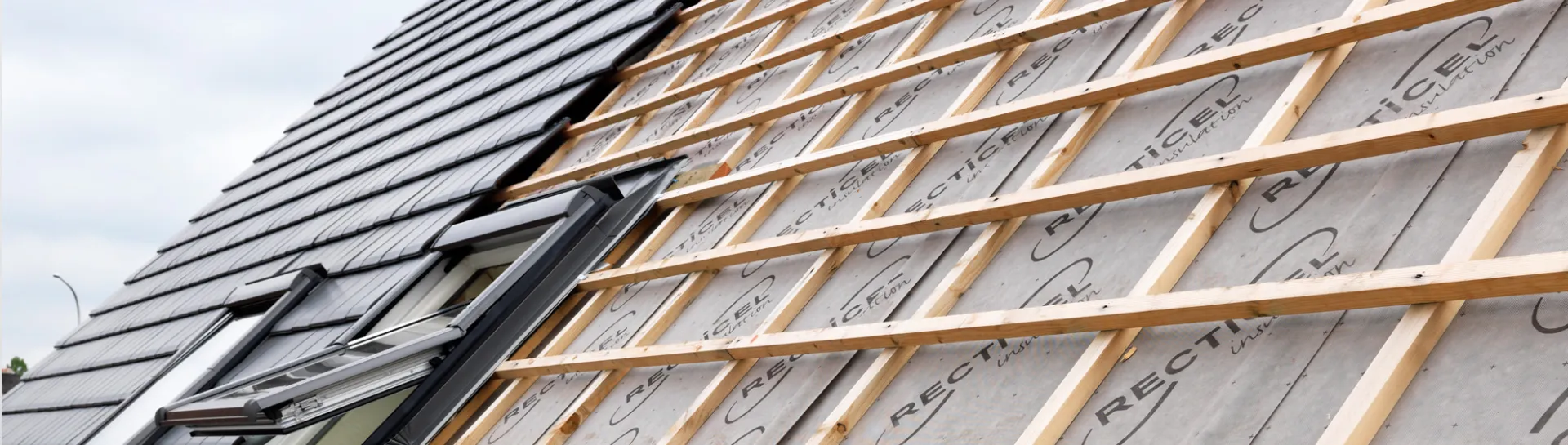 Pitched roof insulation with Recticel insulation