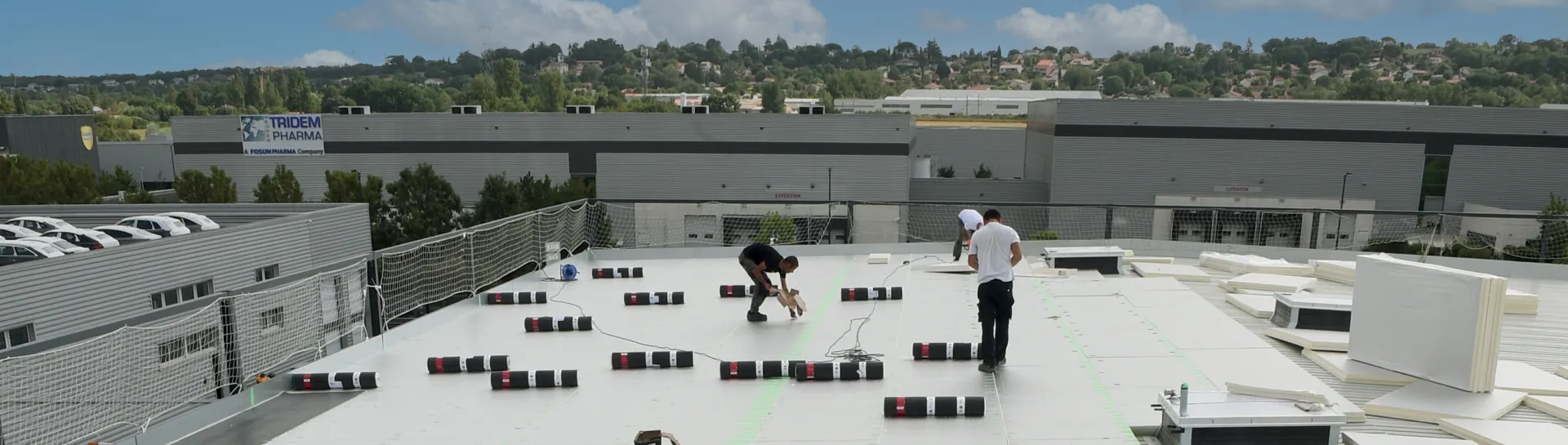 Chantier toiture terrasse sur support TAN