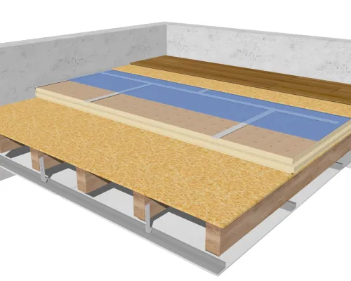Isolation des planchers bois eurosol Recticel