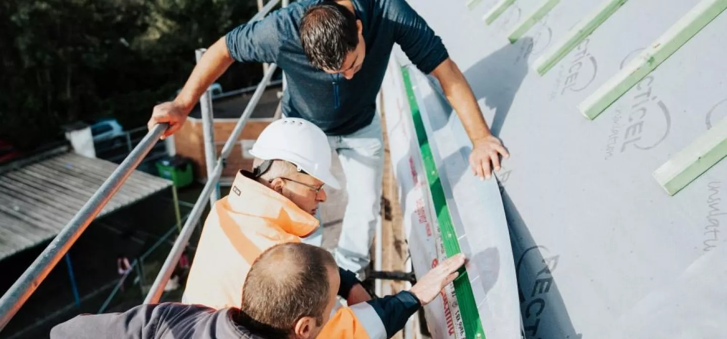 Nieuwe Euroroof Max dakisolatie voor school in Evergem