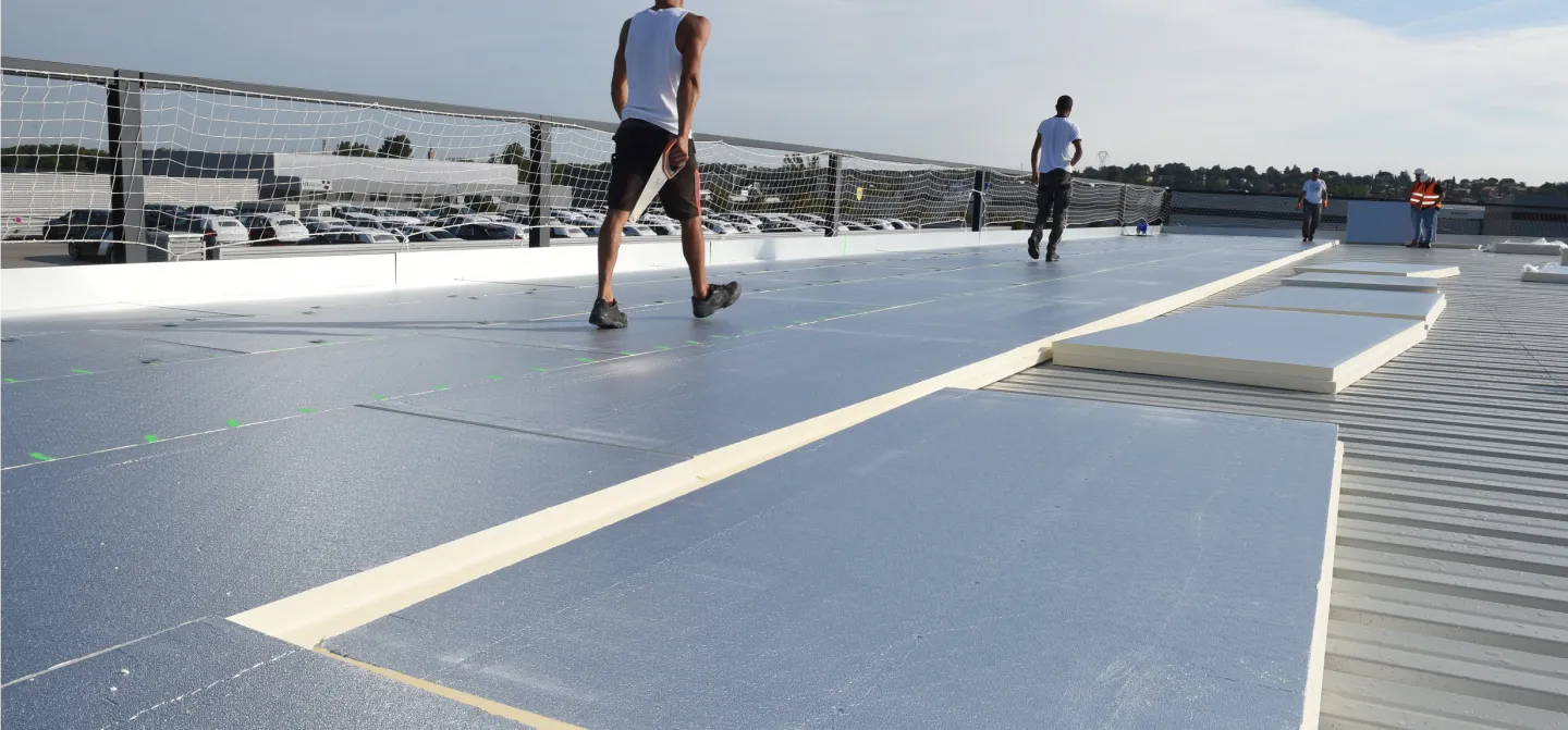 Chantier Escalquens Powerdeck+ isolation bac sec