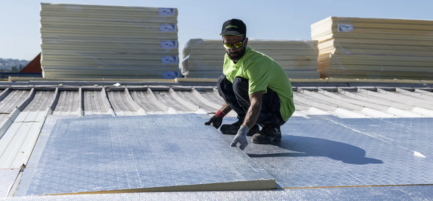 Isolation performante toiture terrasse bac acier