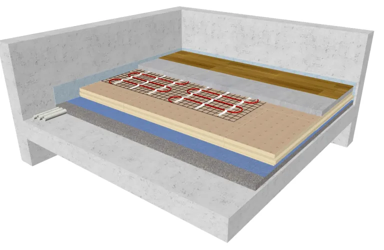 Isolation sous chapes ou dalles flottantes et sous carrelage scellé