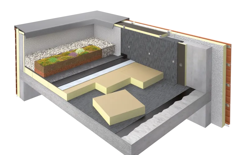 Isolant toiture terrasse végétalisée