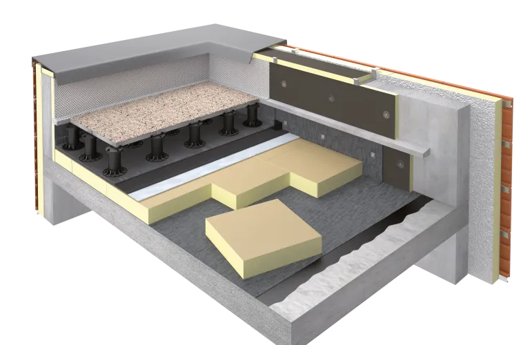 Recticel Eurothane Br-Bio toiture-terrasse accessible