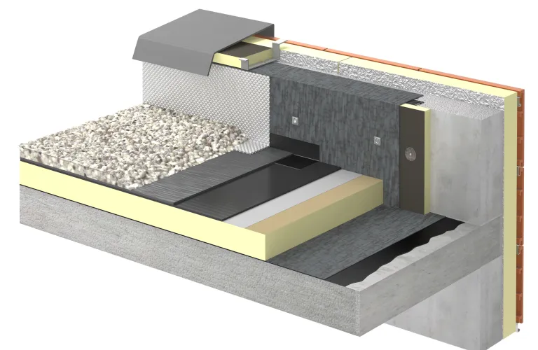Isolation relevé étanchéité Eurothane Bi-4