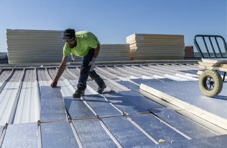 Toitures bac sec bandes remplissage Powerdeck+