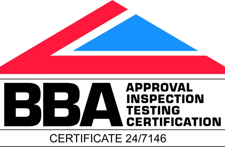 BBA certification logo with text "Approval, Inspection, Testing, Certification".