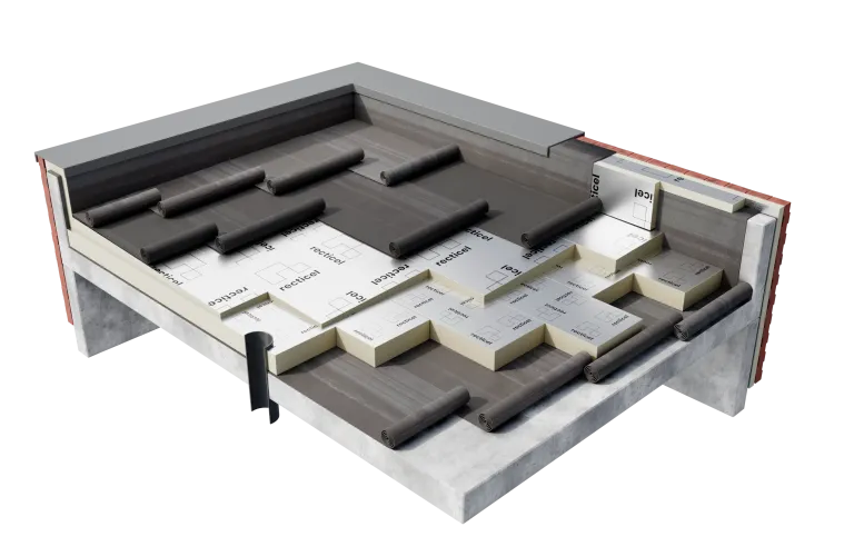 Afschotisolatie voor platte daken