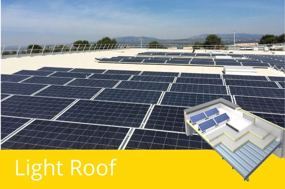 Light roof isolation slarisation toiture -terrasse