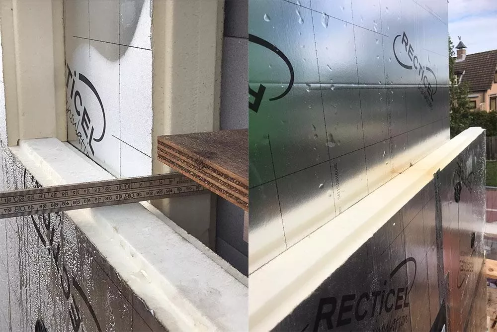 Vrijstaande woning in Putten geïsoleerd met Recticel Insulation Eurothane Silver plat dak isolatie, Eurowall spouwisolatie en Rectitape