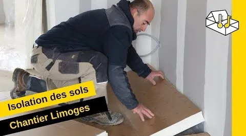 Recticel Eurosol - chantier isolation des sols