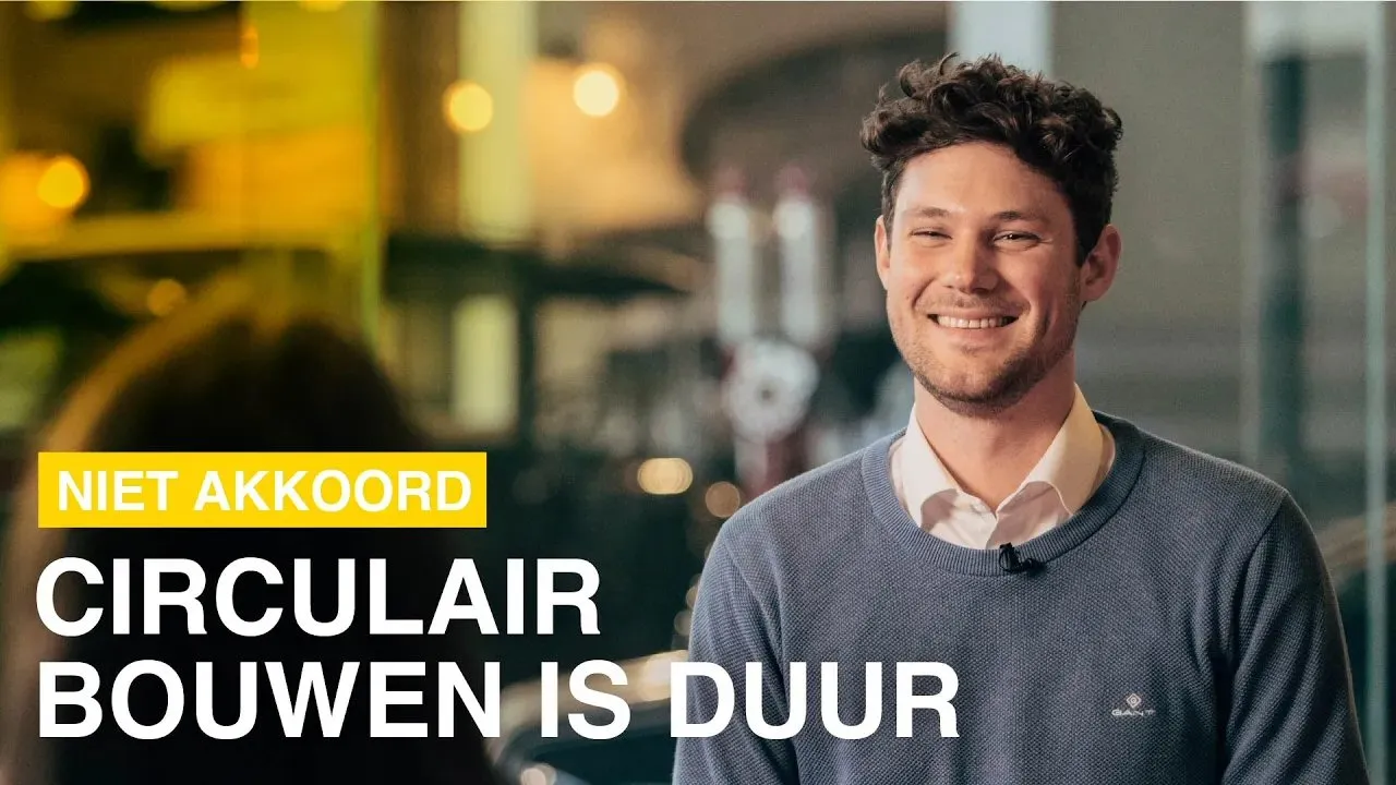 Wim Pieters, CEO van CIRCL, erkent dat circulair bouwen duur kan zijn
