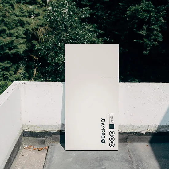 Isolation sous vide Deck-VQ toit plat ou terasse