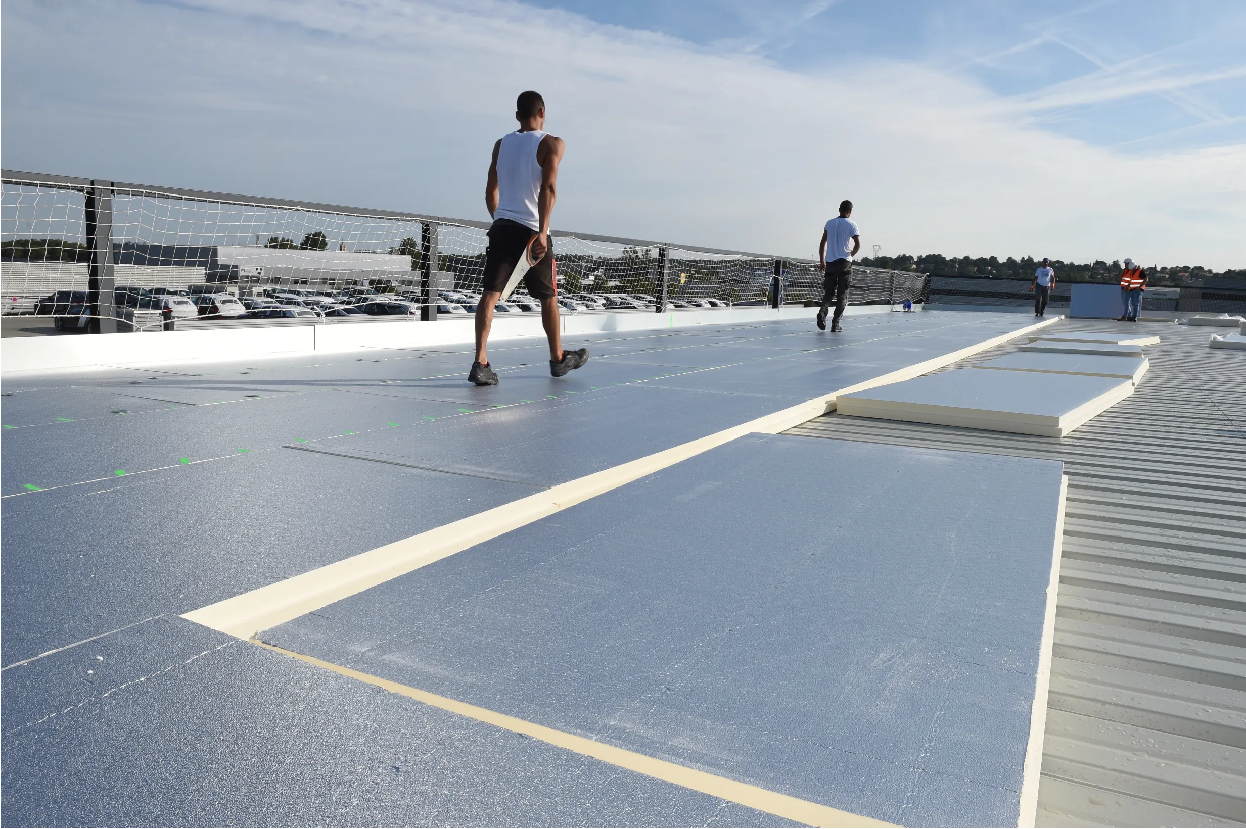 Chantier Escalquens Powerdeck+ isolation bac sec