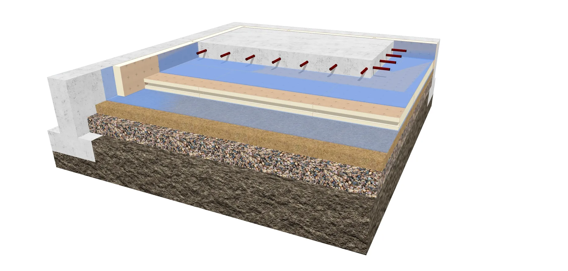 Isolation sous dallage sur terre-plein eurosol