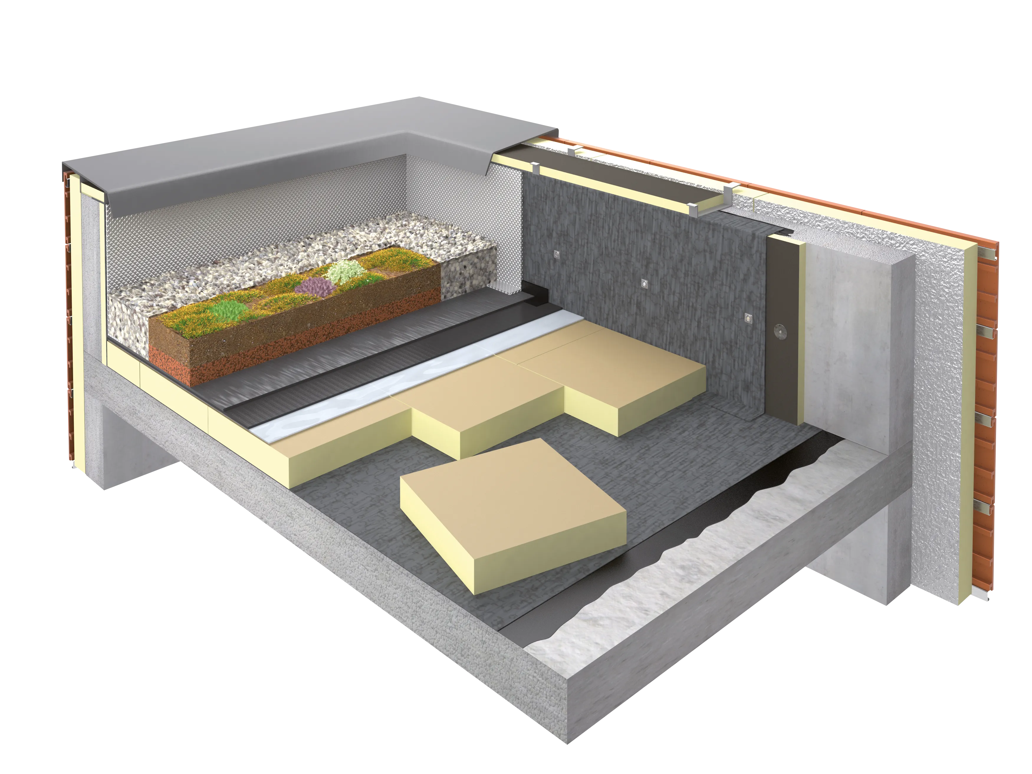 Isolant toiture terrasse végétalisée