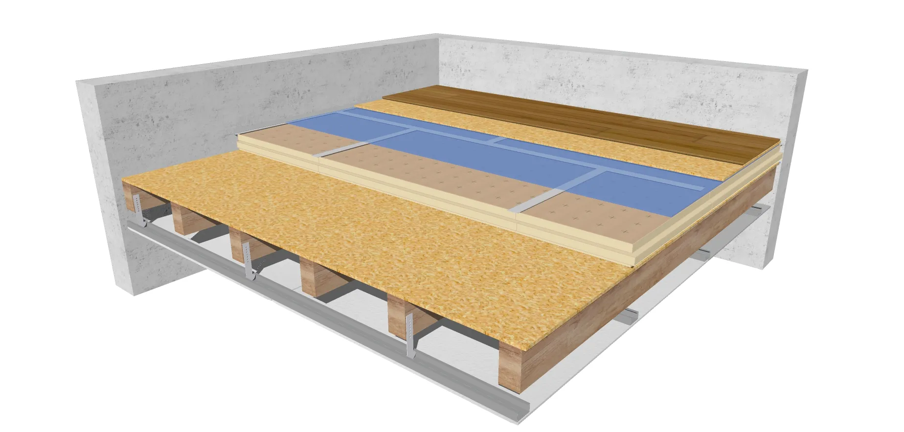 Isolation des planchers bois eurosol Recticel
