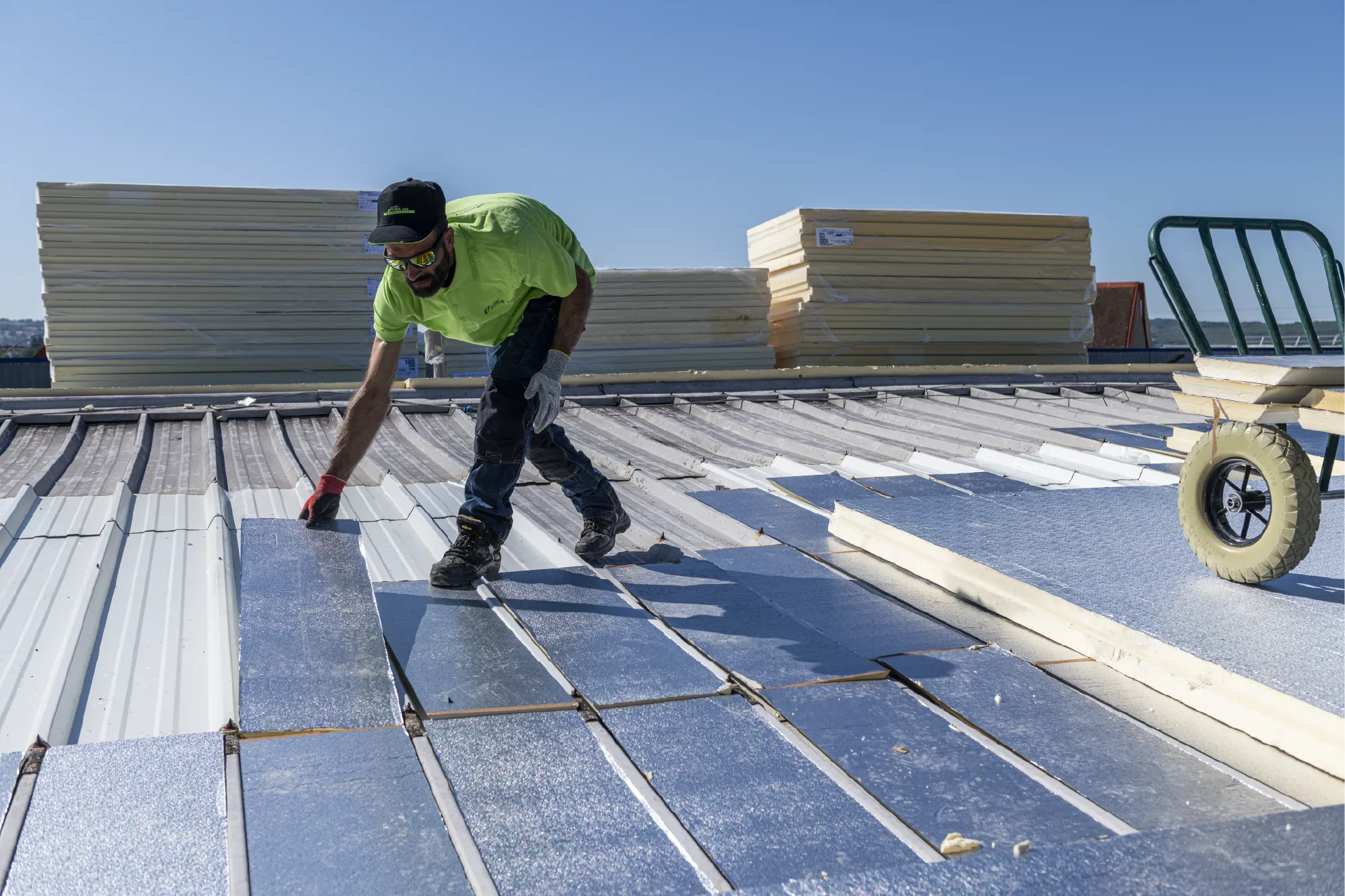 Toitures bac sec bandes remplissage Powerdeck+