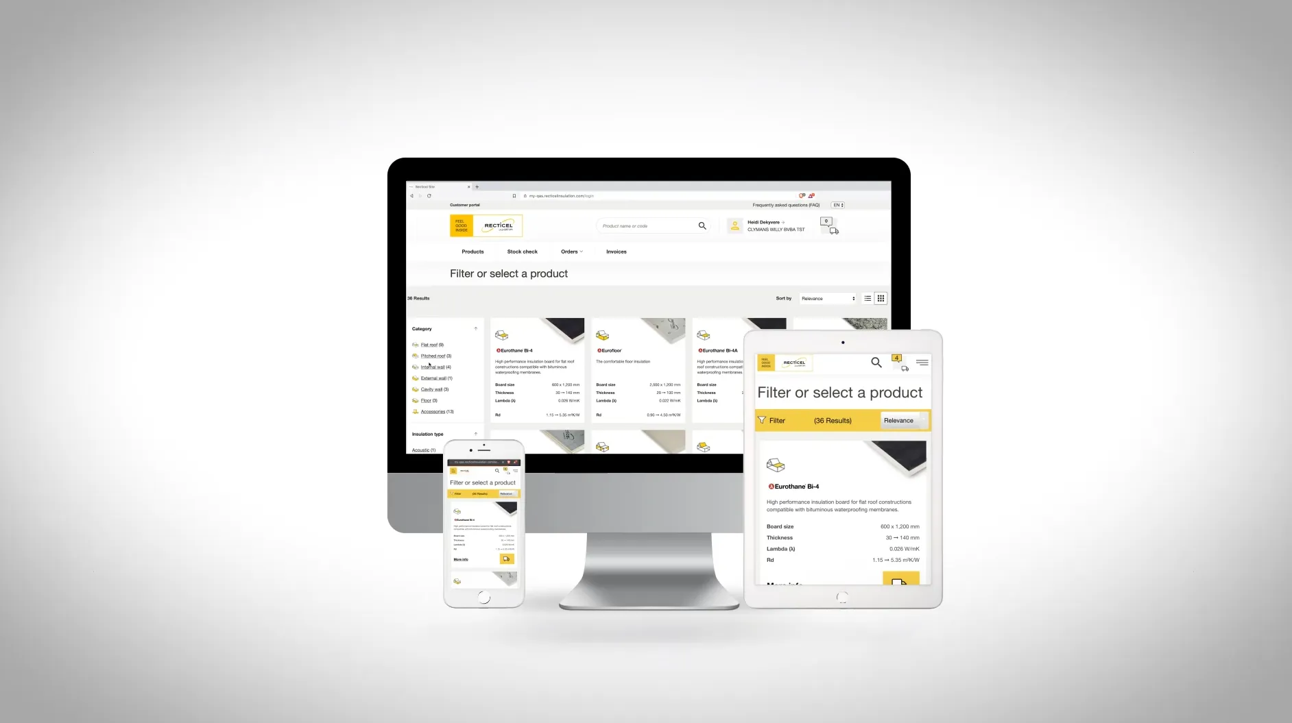 Recticel klantenportaal