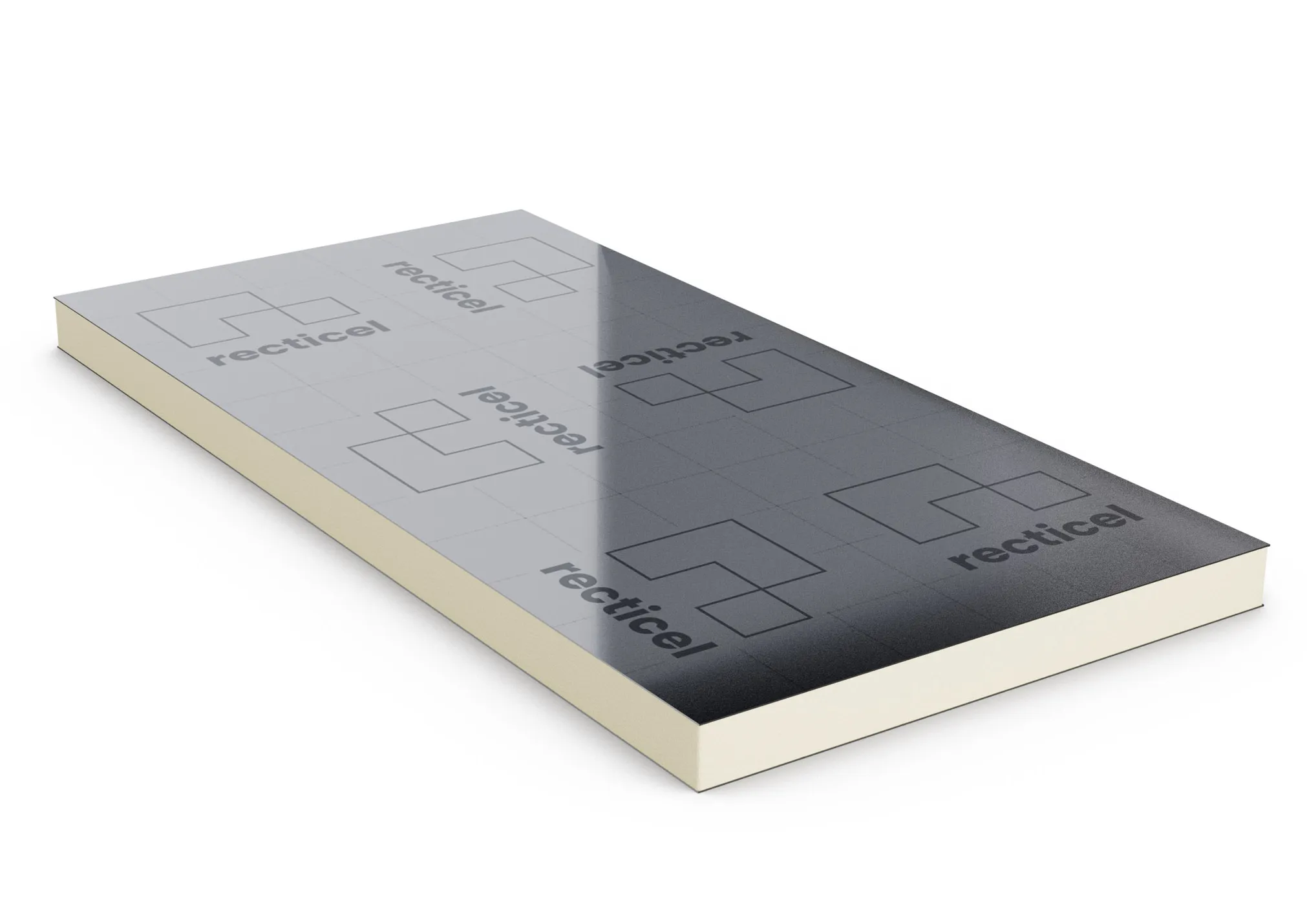 Eurothane Silver isolatiepaneel voor platte daken van Recticel insulation
