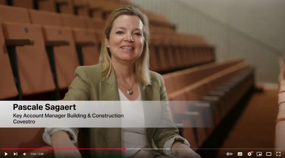 YouTube video Cultuurhuis Stekene met Recticel Impact spouwisolatie