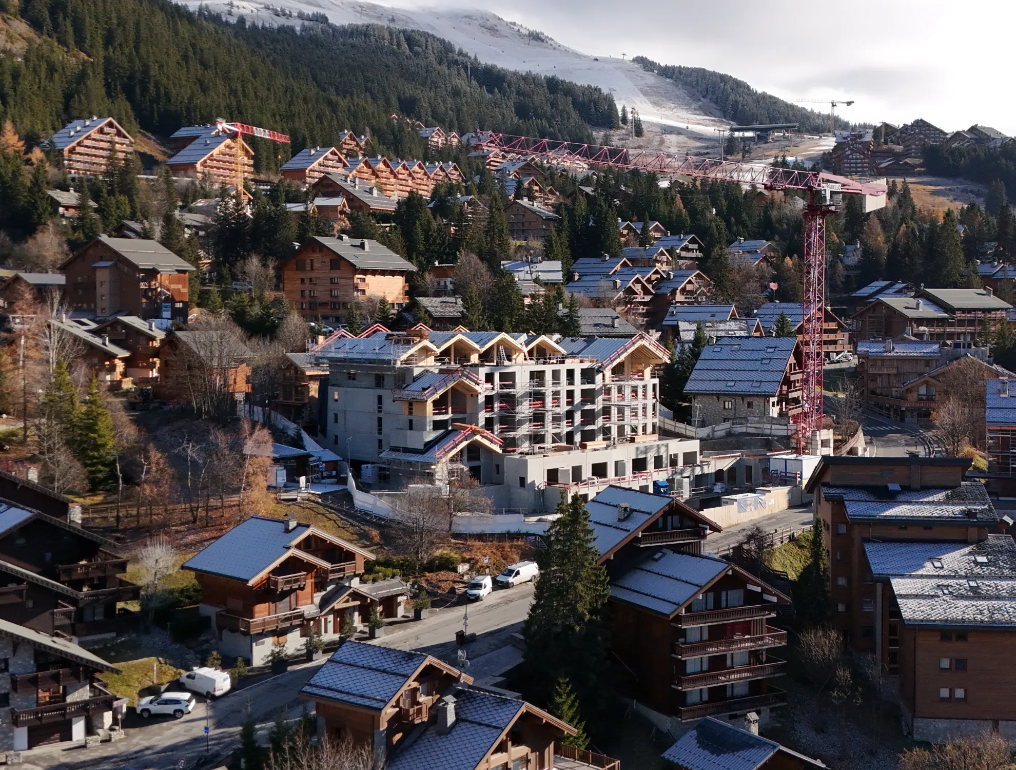 Vidéo de chantier Recticel isolation sarking Méribel Lac Bleu