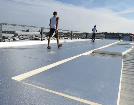 Chantier Escalquens Powerdeck+ isolation bac sec