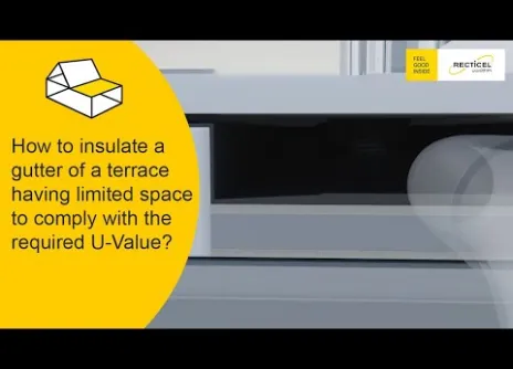How to insulate a gutter of a terrace