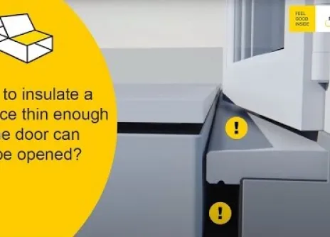 How do I insulate a terrace to achieve low U-values while maintaining a minimal insulation build-up?