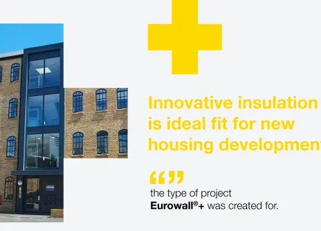 Eurowall® + boosts thermal performance of new social housing development