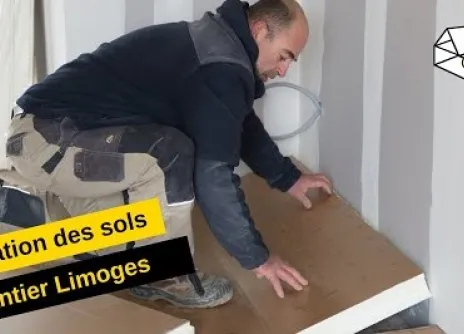 Isolation des sols - Chantier Limoges