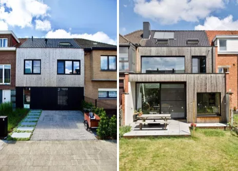 Maison mitoyenne baignée de lumière après une rénovation totale 
