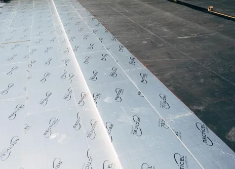 afschot isolatie materiaal op plat dak