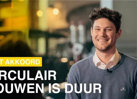 Wim Pieters, CEO van CIRCL, erkent dat circulair bouwen duur kan zijn