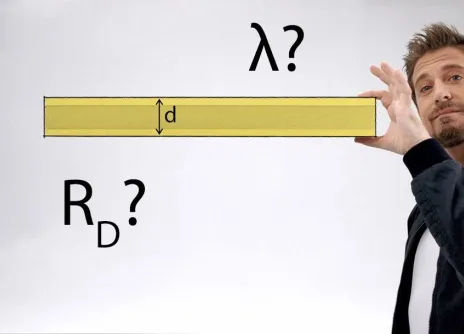 Dikte isolatie Rd lambda afbeelding